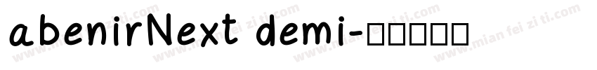 abenirNext demi字体转换